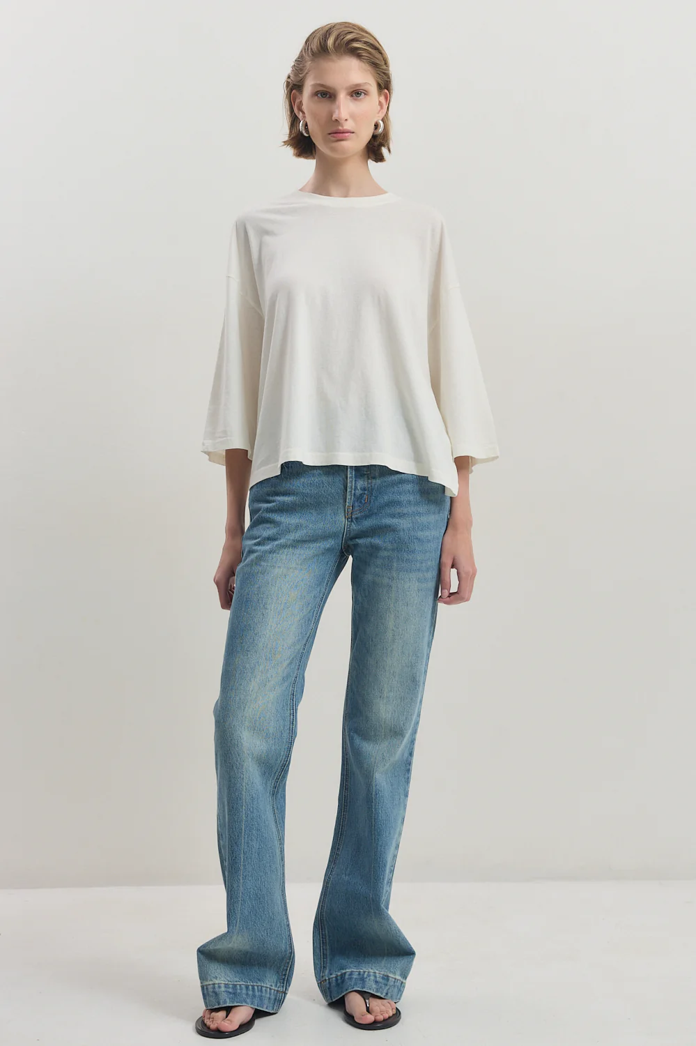 Boxy Mid Sleeve T Shirt - Image 2
