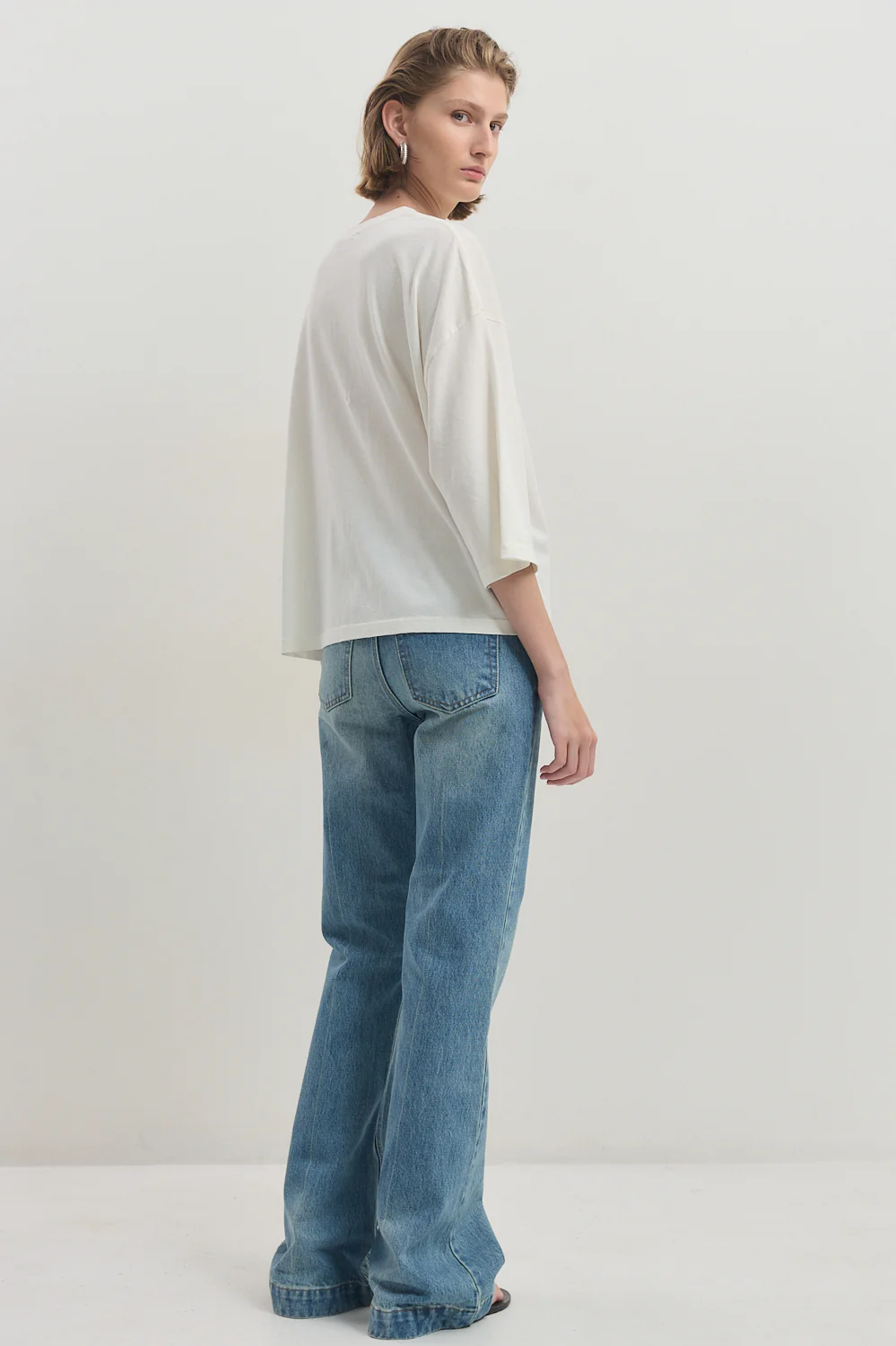 Boxy Mid Sleeve T Shirt - Image 4