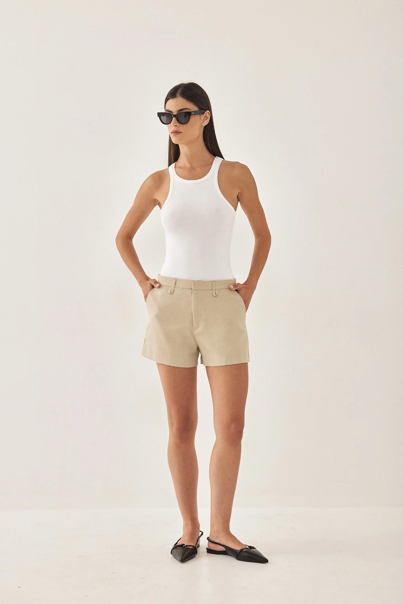 Mid Waist Daddy Shorts