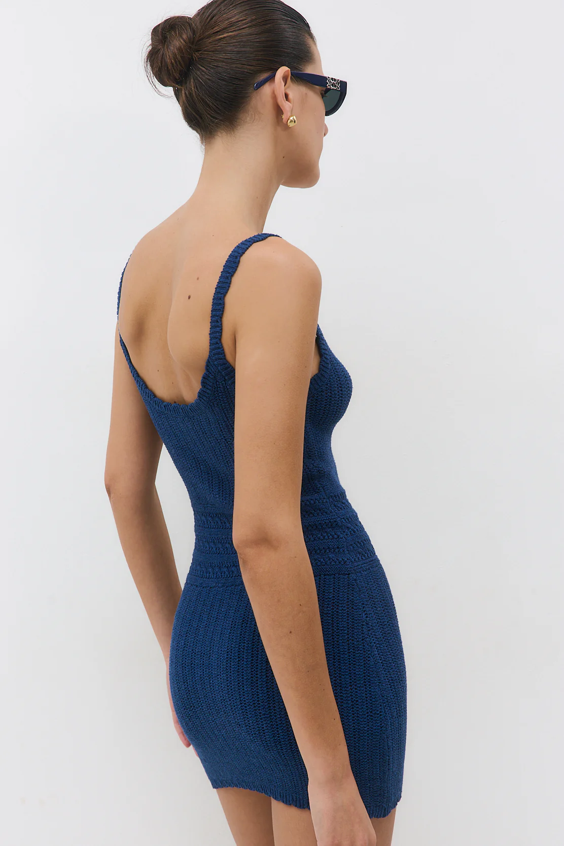 Crochet Intarsia Mini Dress - Image 5