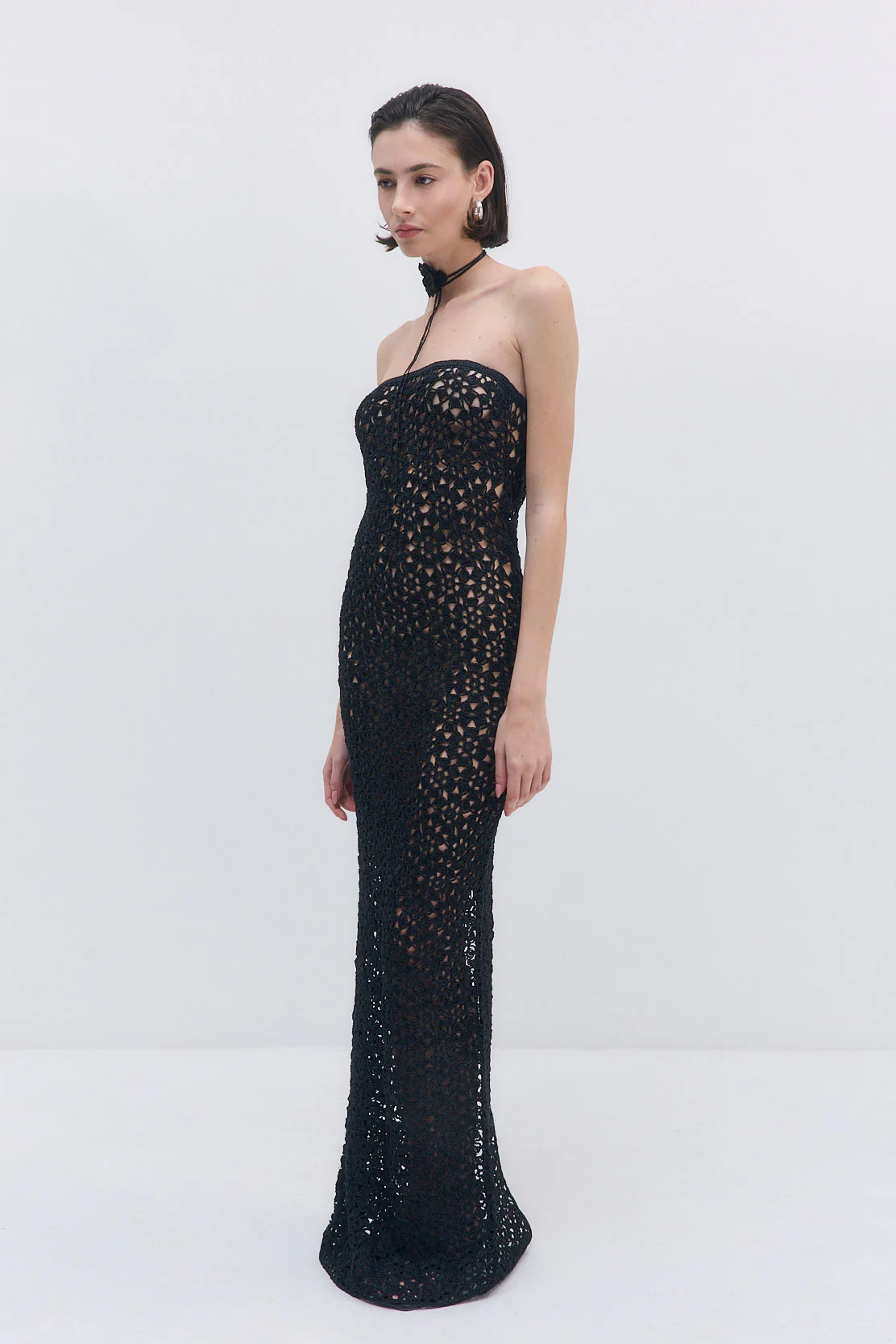 Flower Crochet Maxi Dress - Image 4