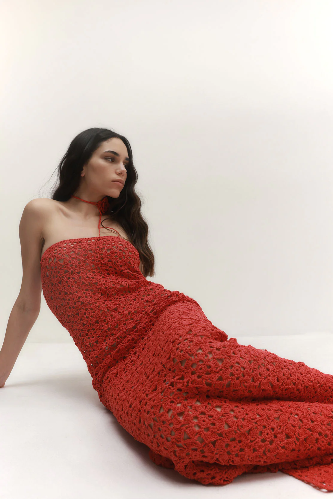 Flower Crochet Maxi Dress - Image 8