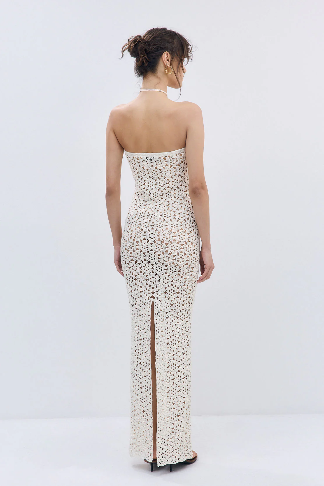 Flower Crochet Maxi Dress - Image 5