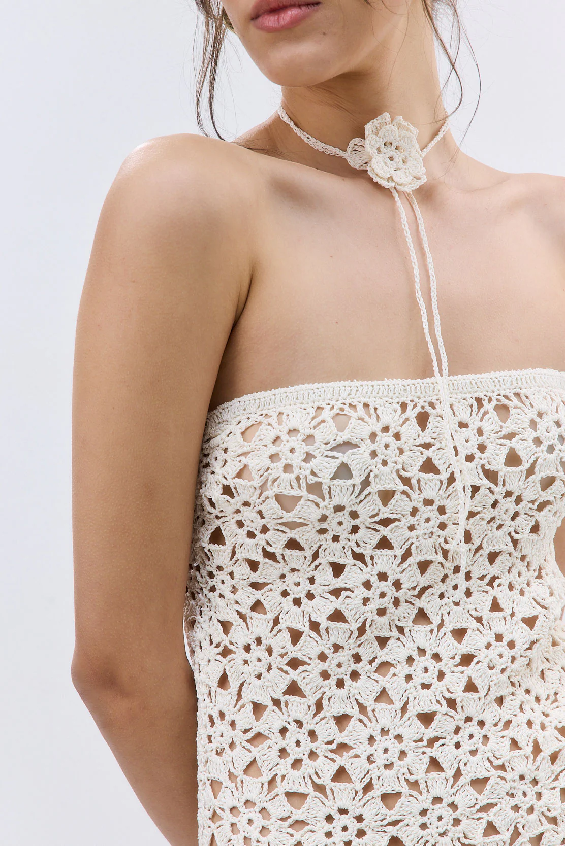 Flower Crochet Maxi Dress - Image 6