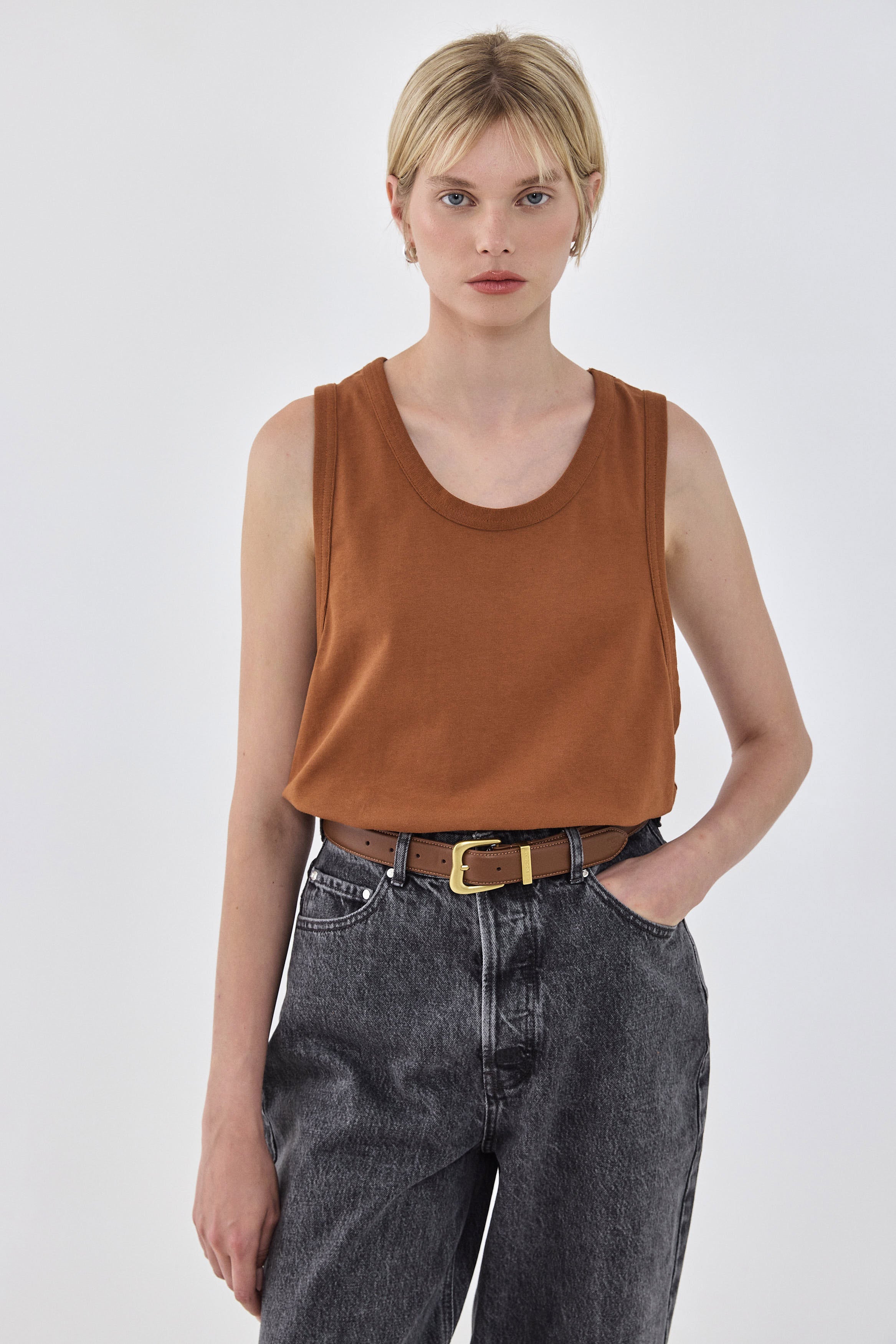 Heavy Cotton Boxy Tank Top