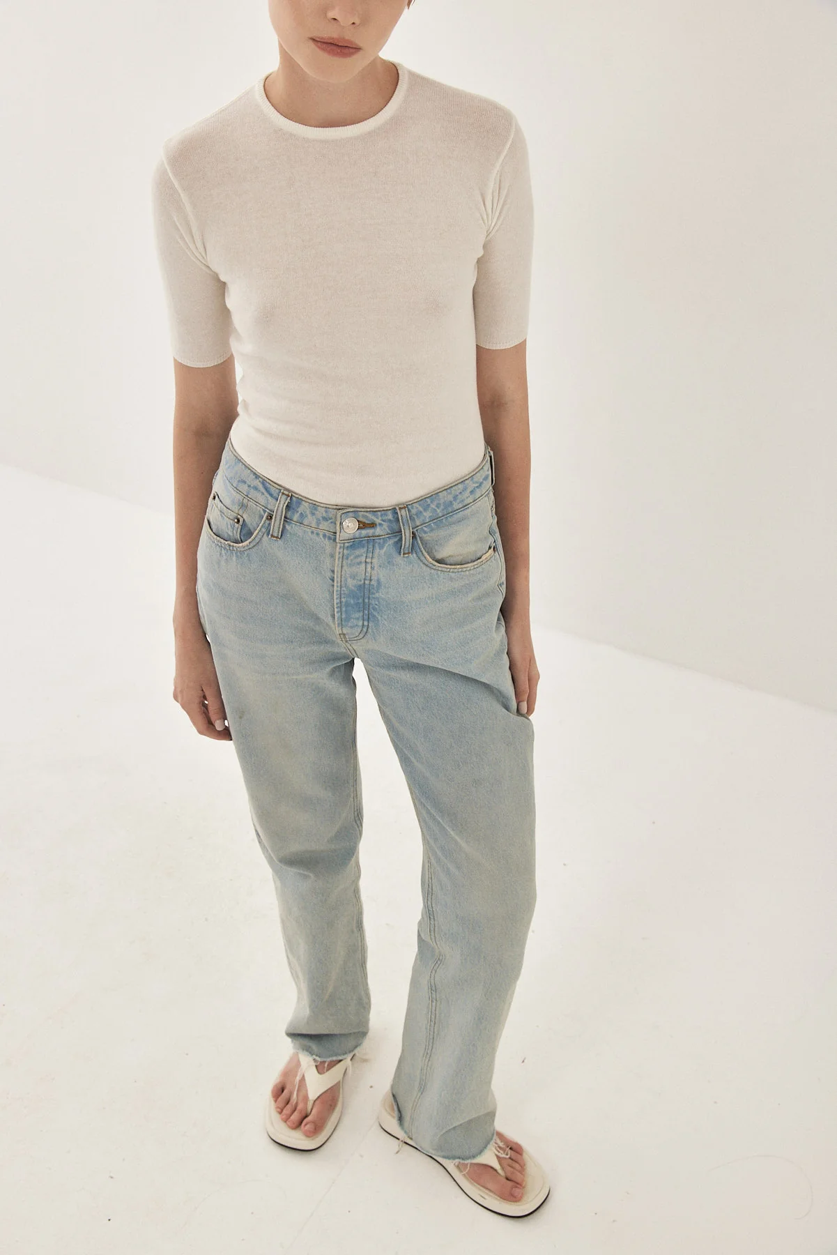 Knitted Mid Sleeve T Shirt - Image 3
