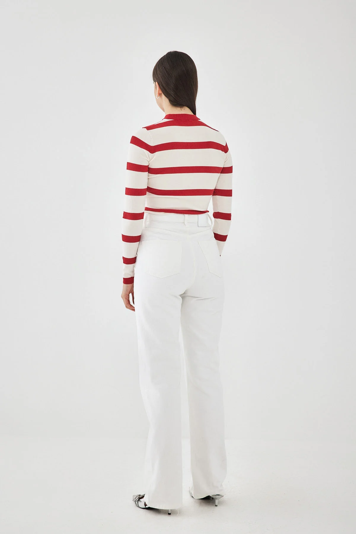 Lightweight Knitted Striped Top - Image 5