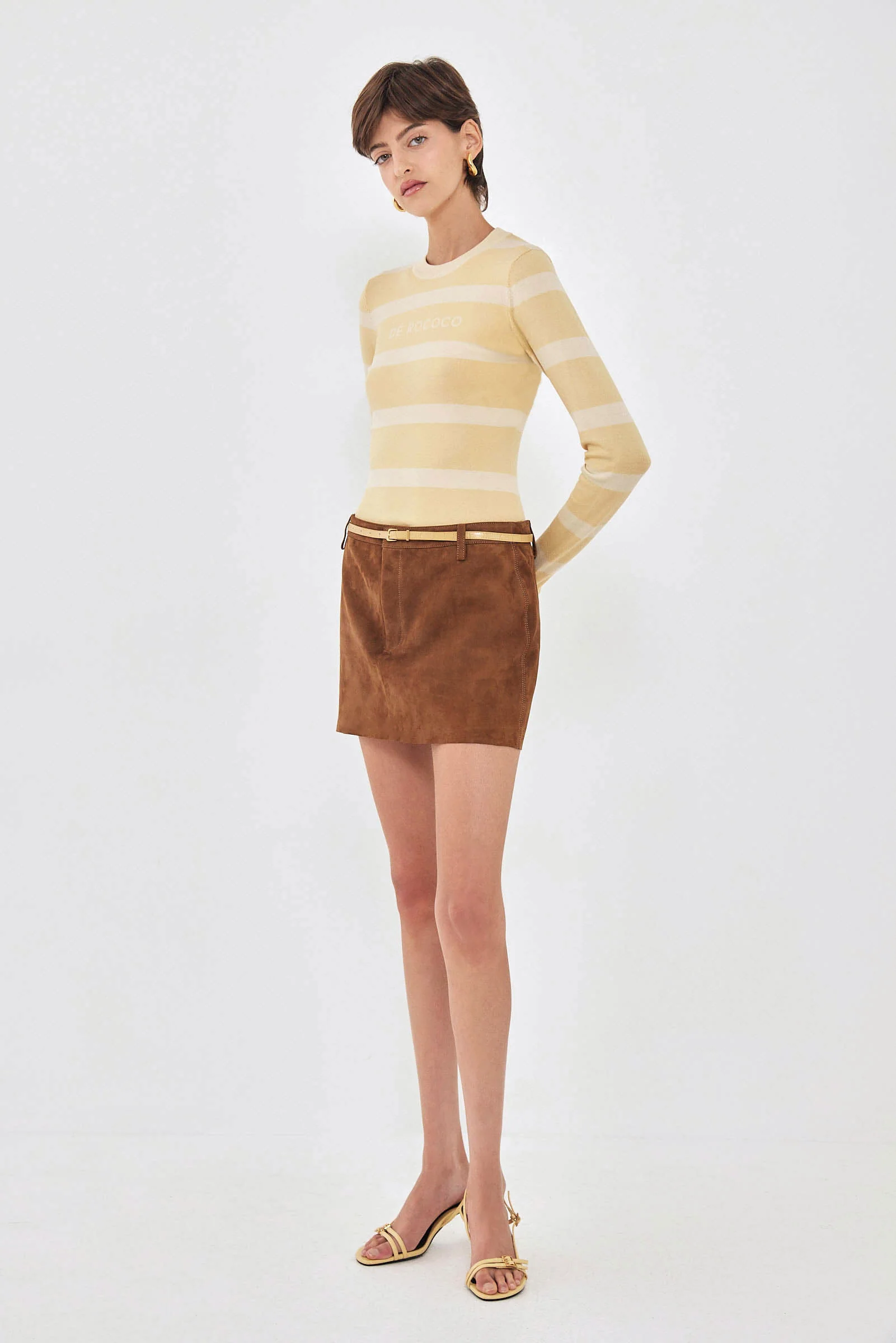Lightweight Knitted Striped Top - Image 4