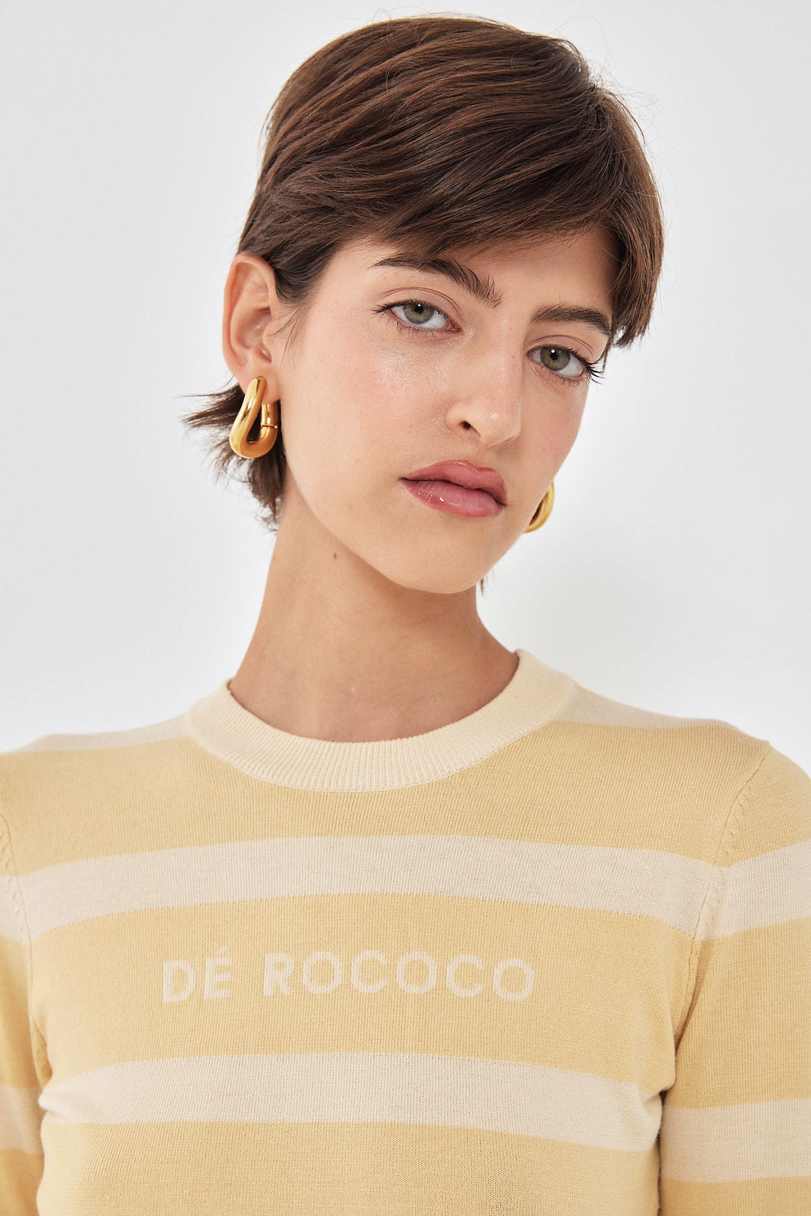 Lightweight Knitted Striped Top - Image 7