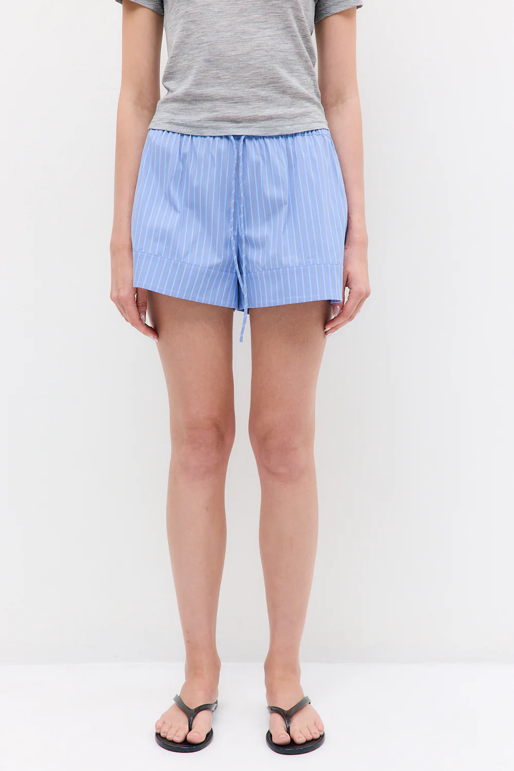 Mid Rise Poplin Shorts - Image 2