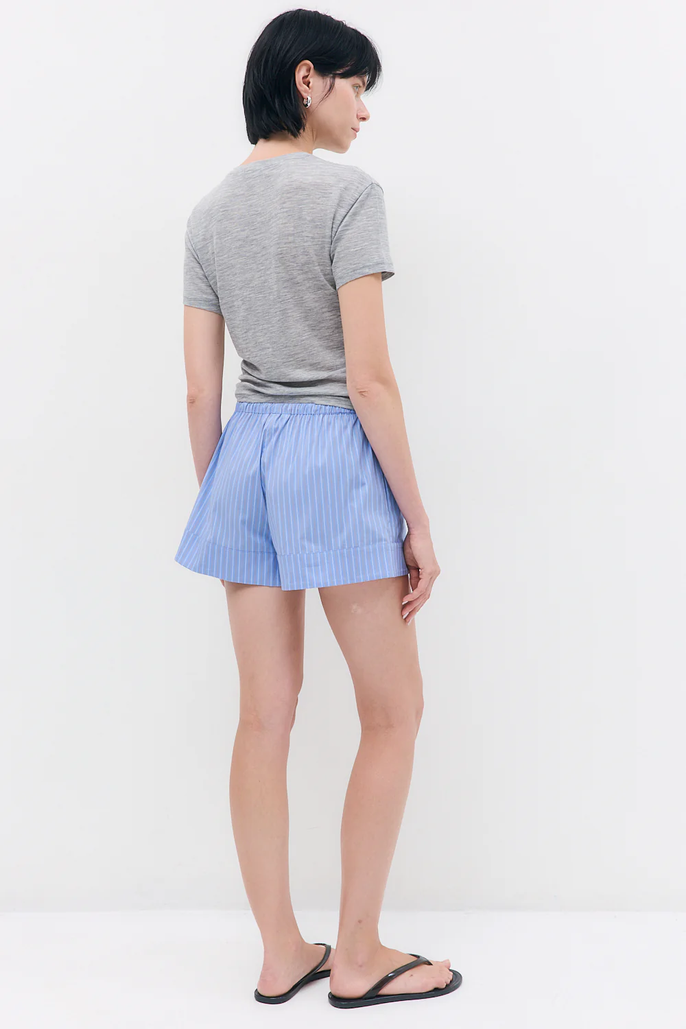 Mid Rise Poplin Shorts - Image 5