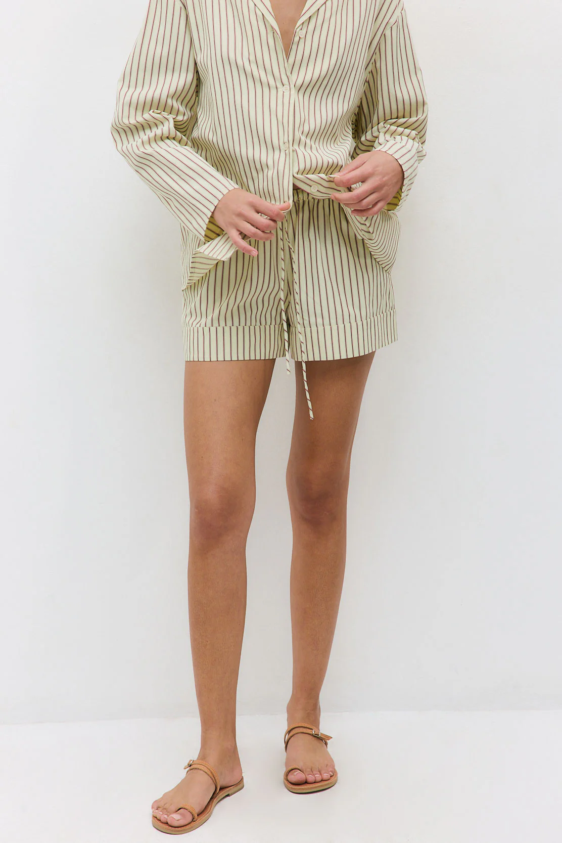Mid Rise Poplin Shorts - Image 2