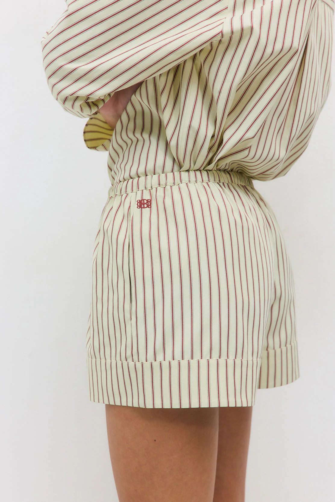 Mid Rise Poplin Shorts - Image 7