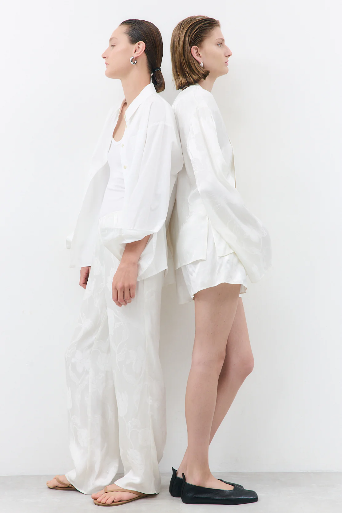 Mid Waist Satin Shorts - Image 7