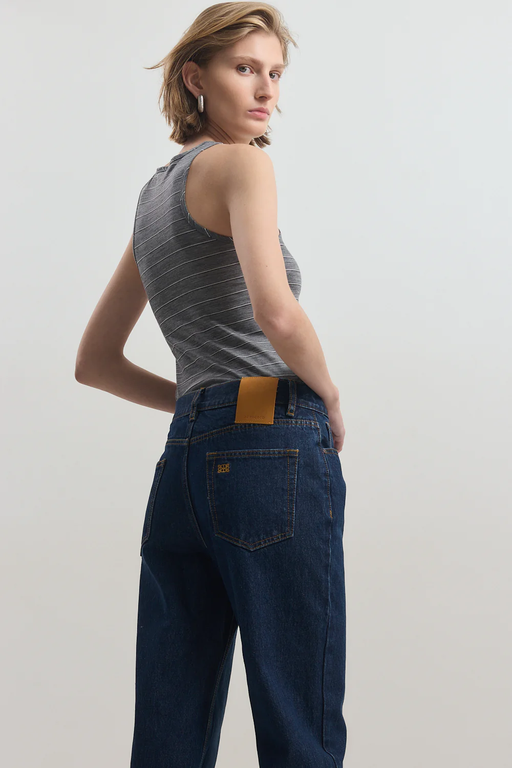 No.11| Mid Rise Full Length Baggy Denim - Image 6