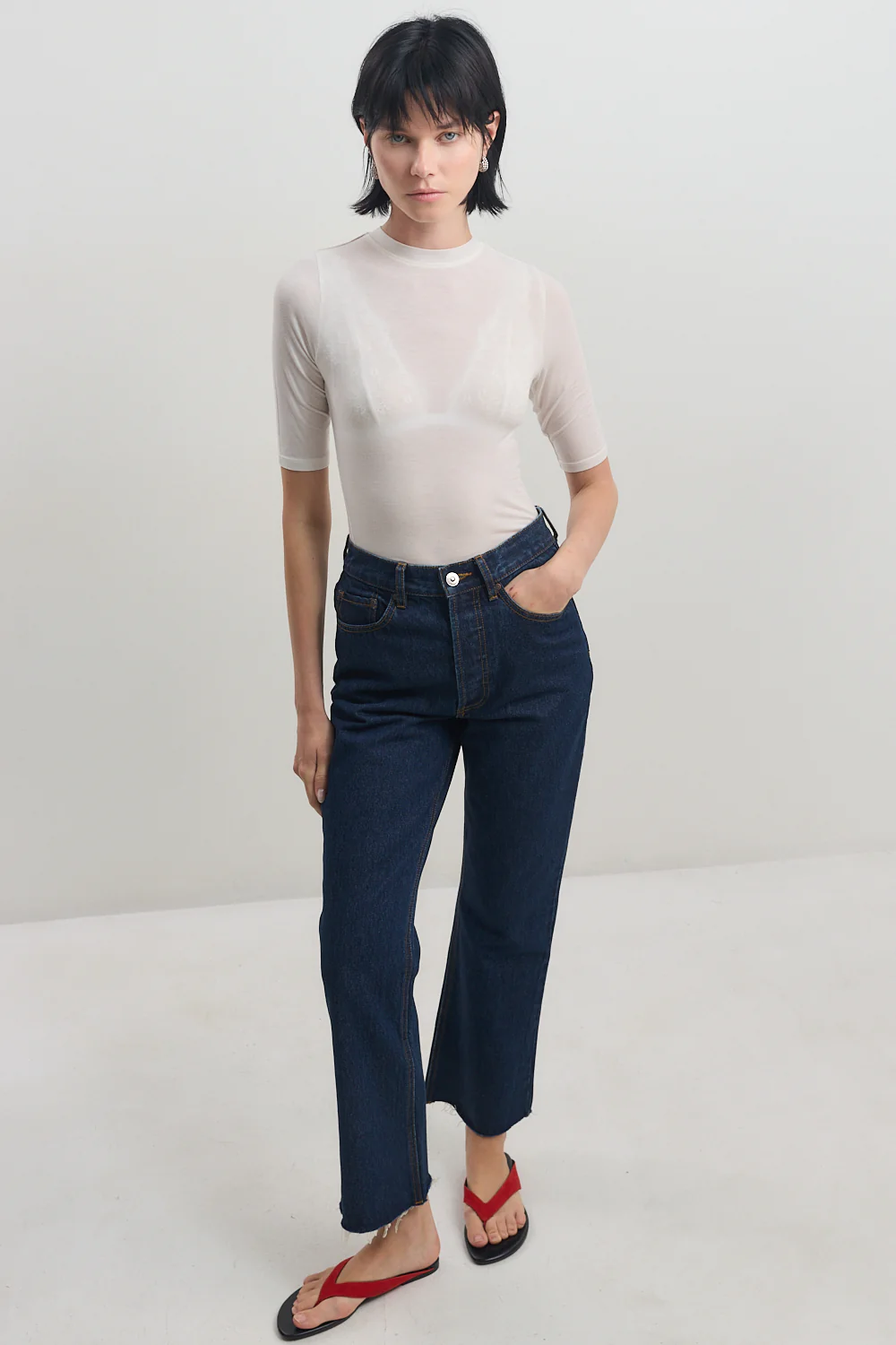 No.22| High Waist Cropped Kick Flare - Image 3