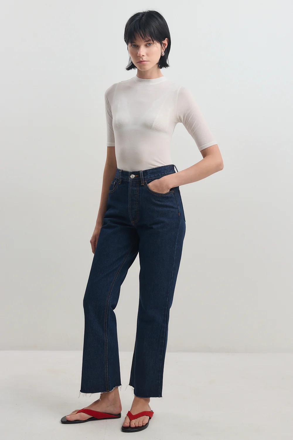 No.22| High Waist Cropped Kick Flare - Image 4