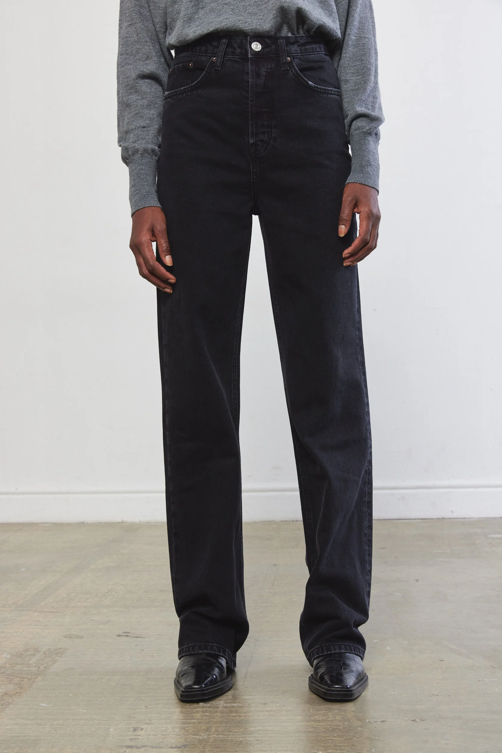 No.8| High Waisted Wide Leg Denim - Image 2