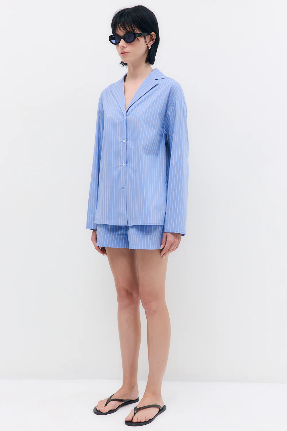 Open Collar Poplin Shirt - Image 4