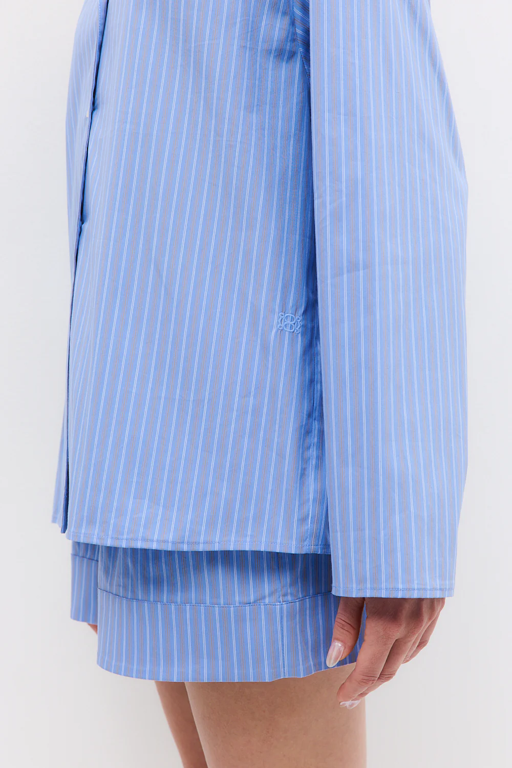 Open Collar Poplin Shirt - Image 8