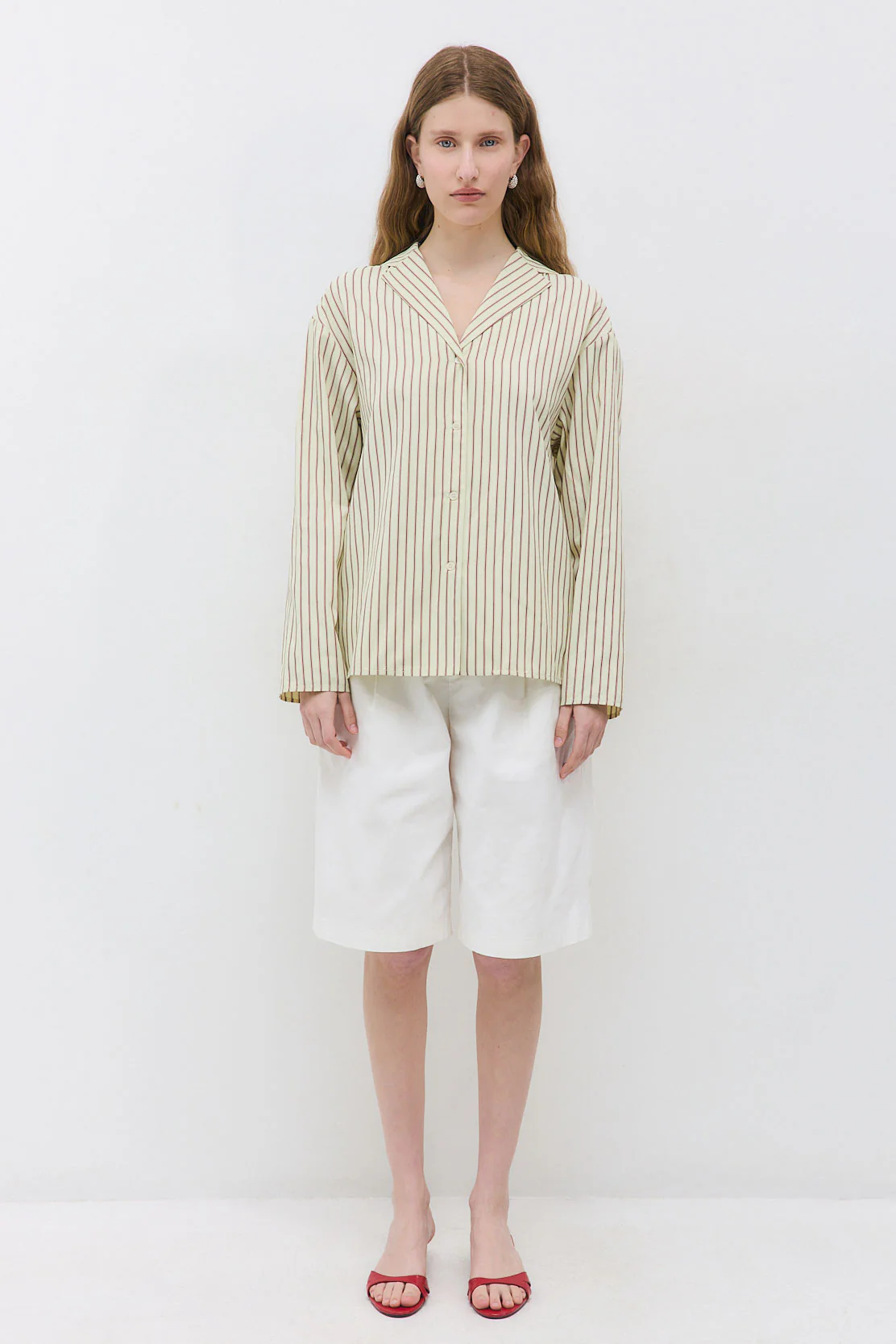 Open Collar Poplin Shirt - Image 2