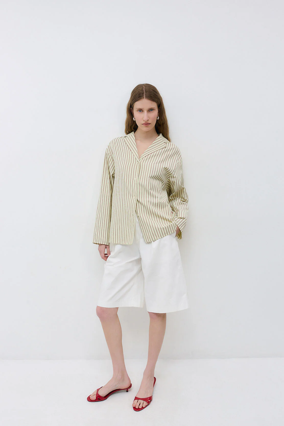 Open Collar Poplin Shirt - Image 3