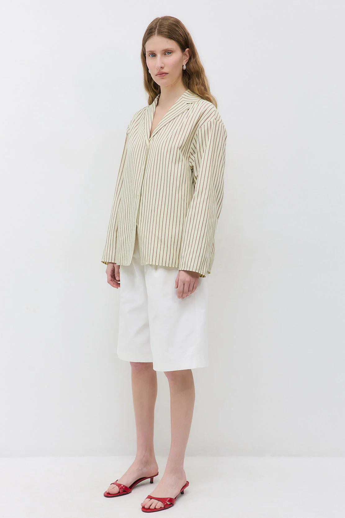 Open Collar Poplin Shirt - Image 4