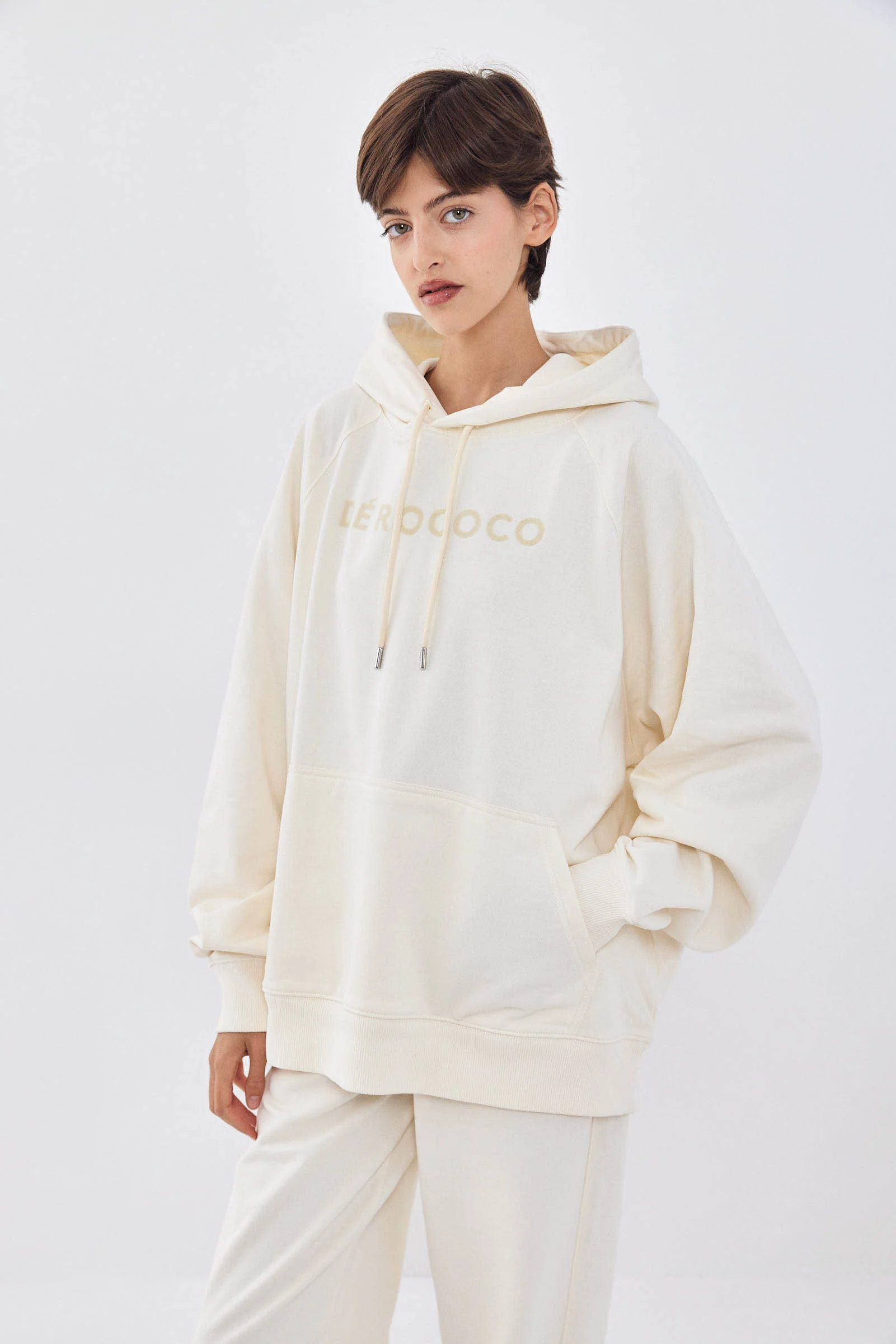 Oversized Flock Fleece Hoodie - Image 4