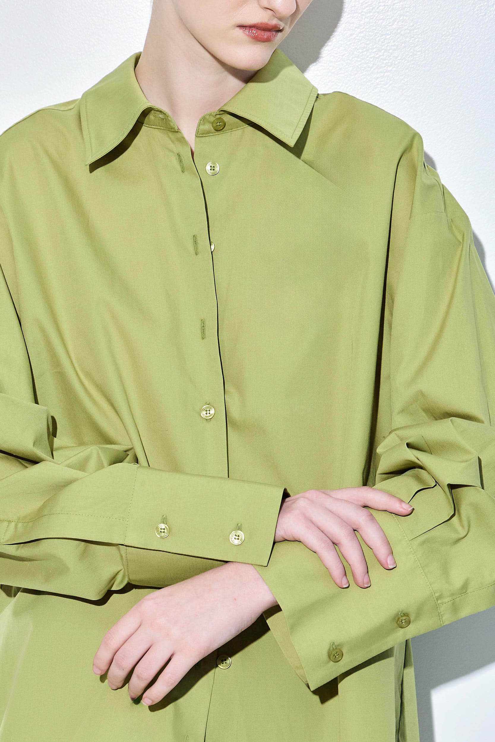 Oversized Poplin Button Down Shirt - Image 8