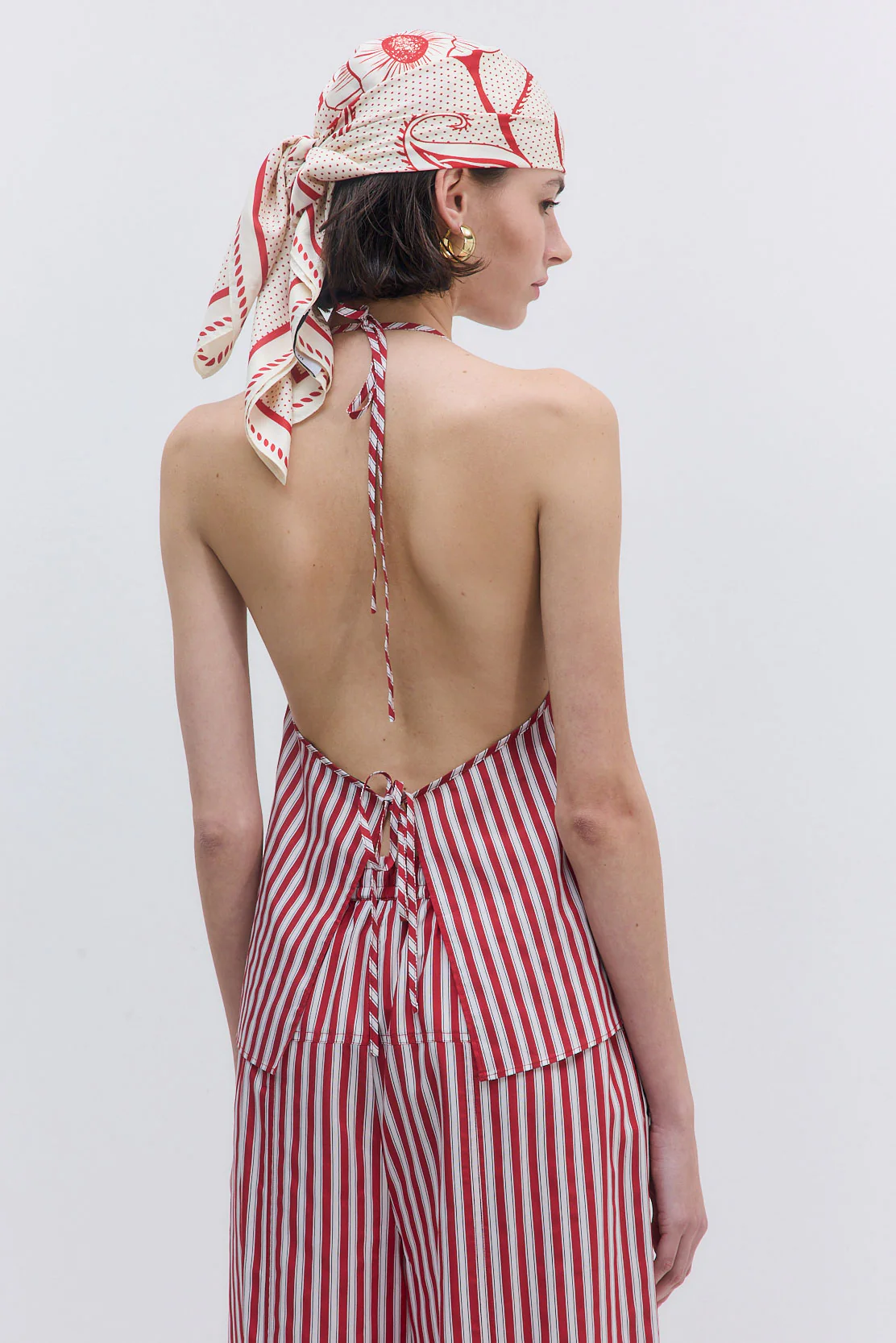 Poplin V Neck Blouse - Image 5