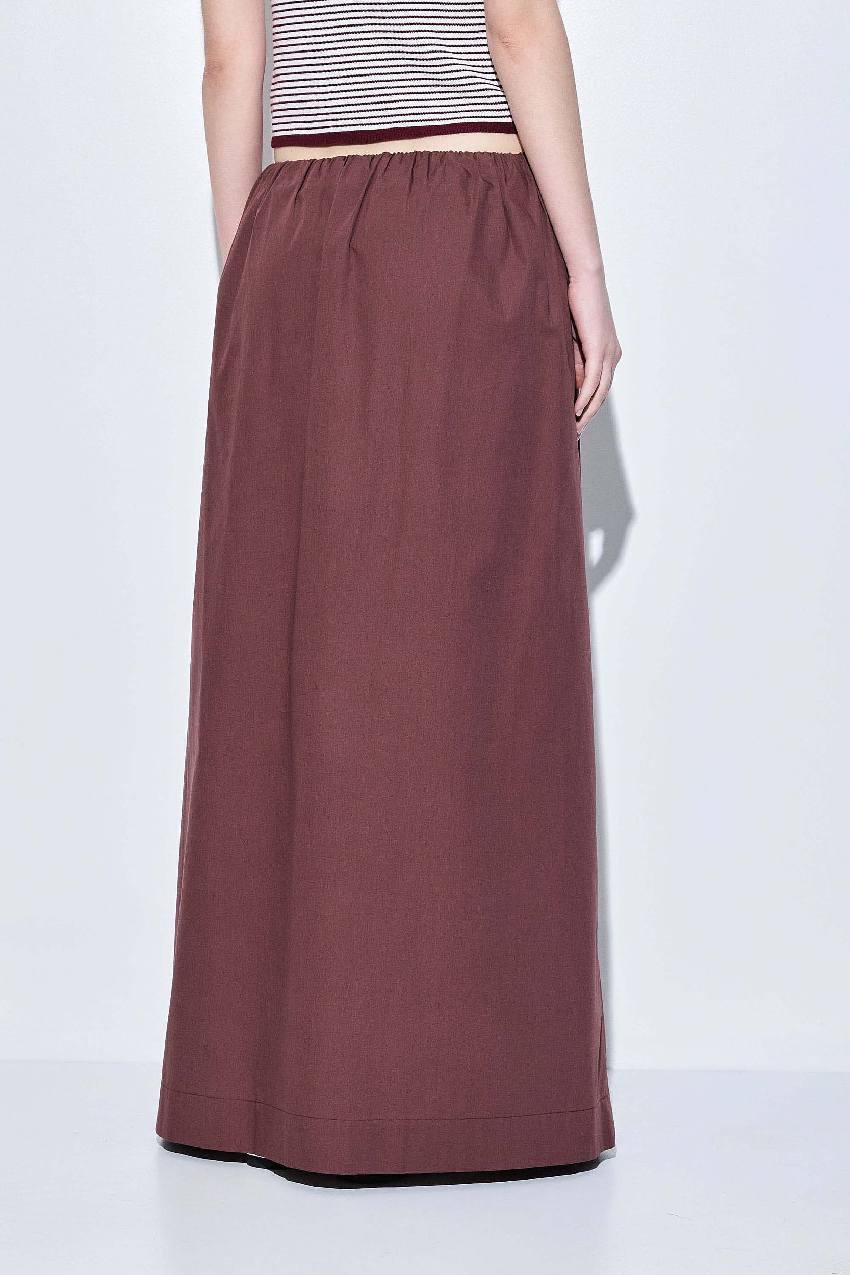 Poplin Volume Maxi Skirt - Image 5