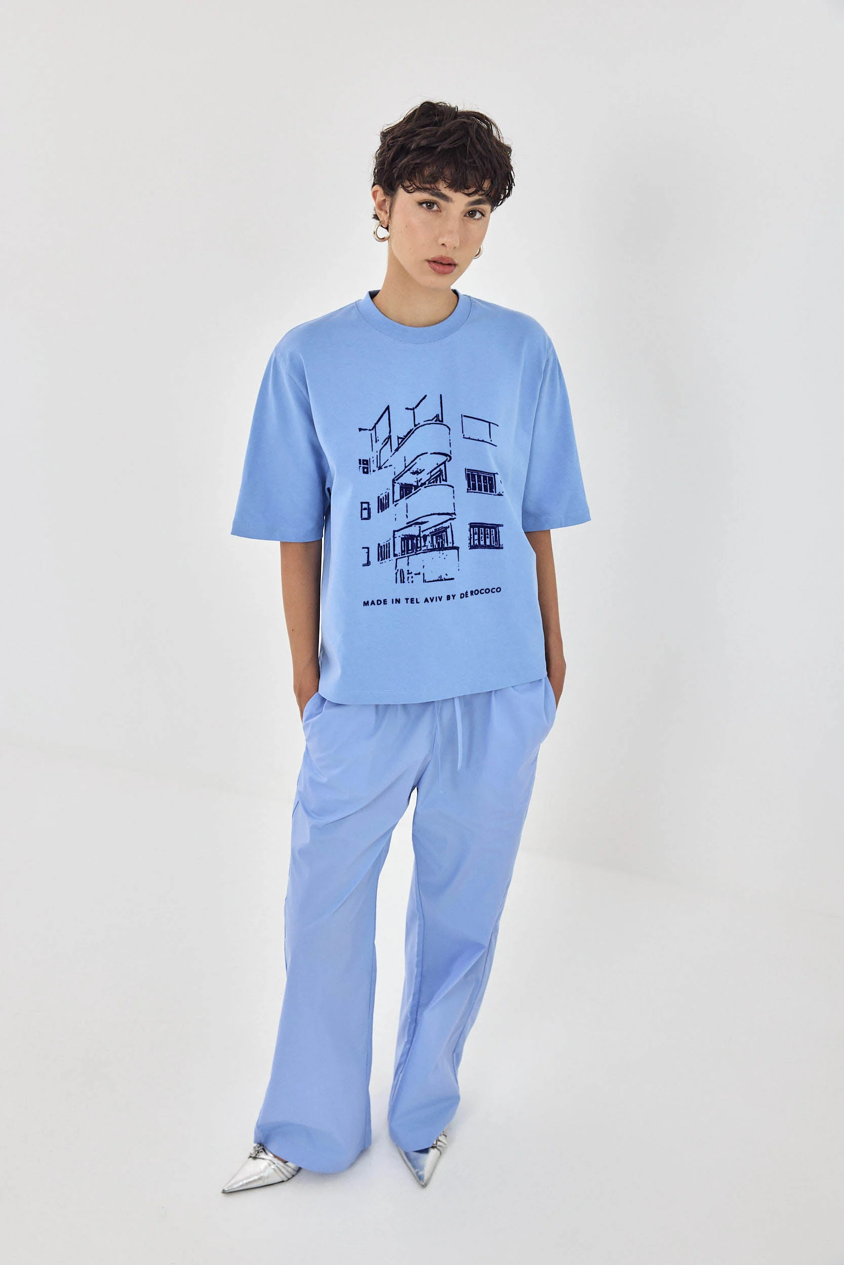 Poplin Wide Leg Pants - Image 3
