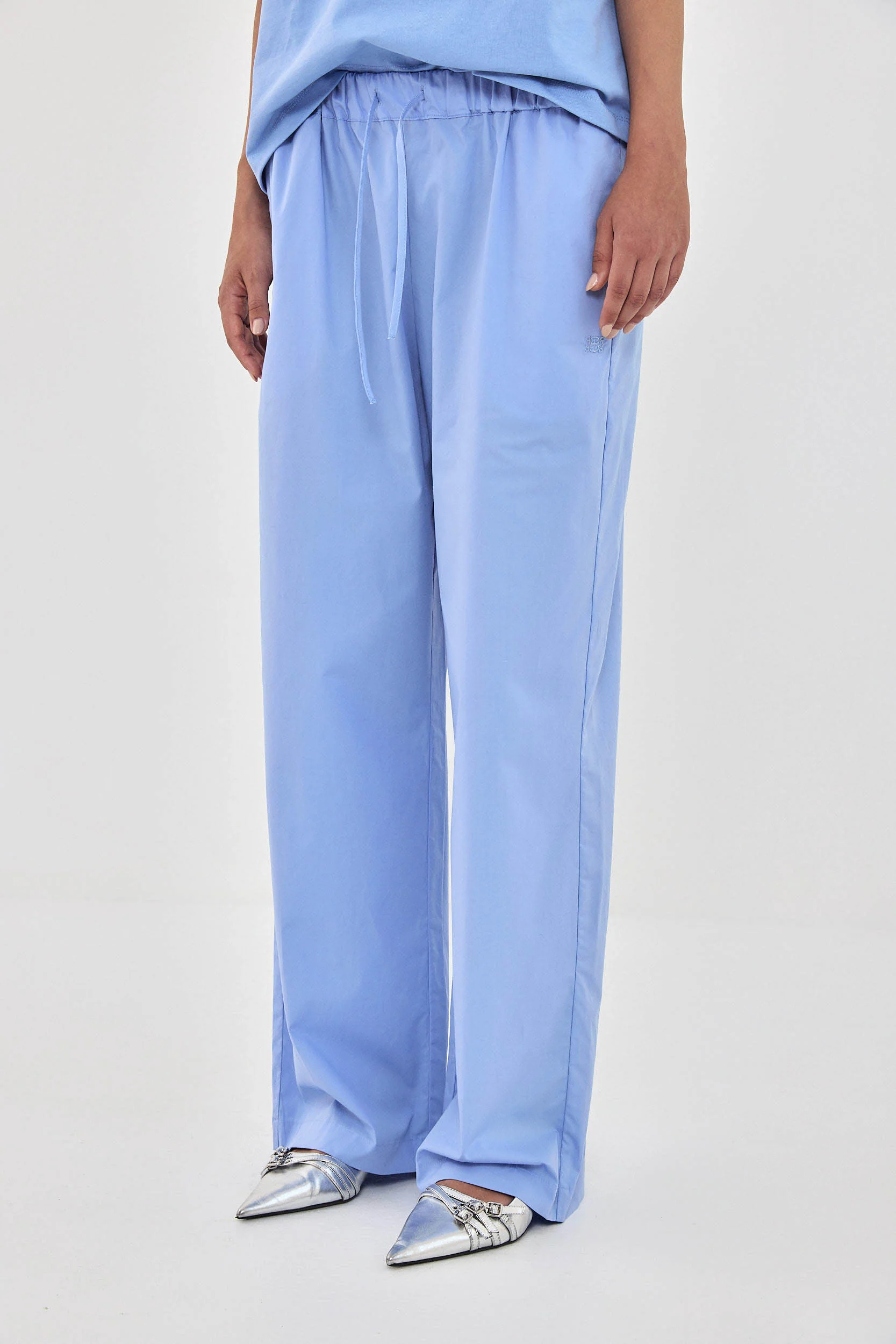 Poplin Wide Leg Pants - Image 4