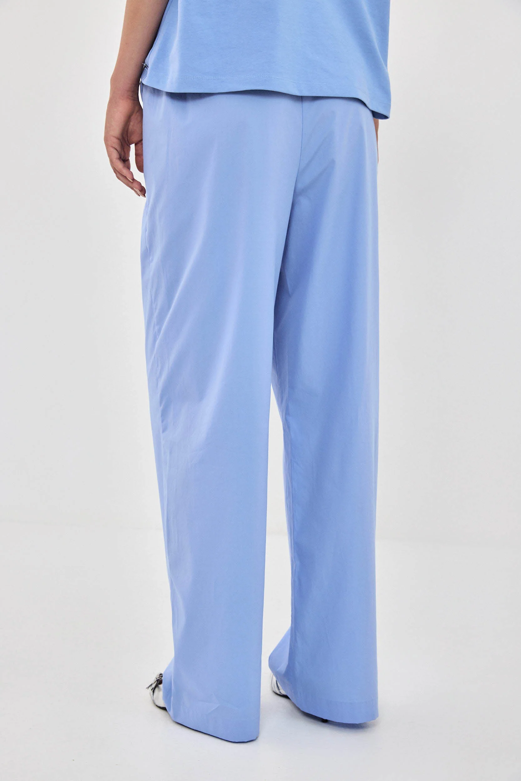 Poplin Wide Leg Pants - Image 5