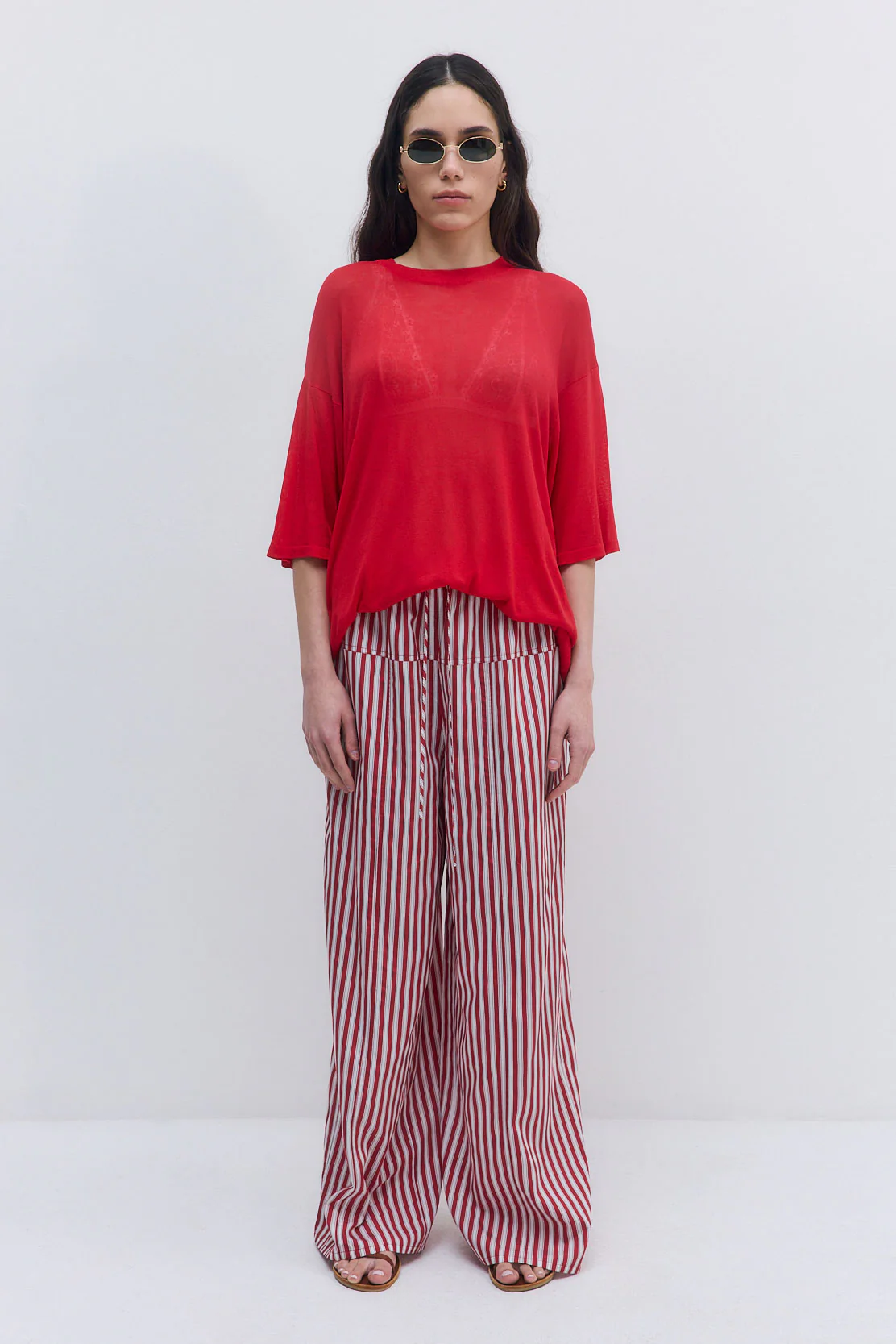 Poplin Wide Leg Pants