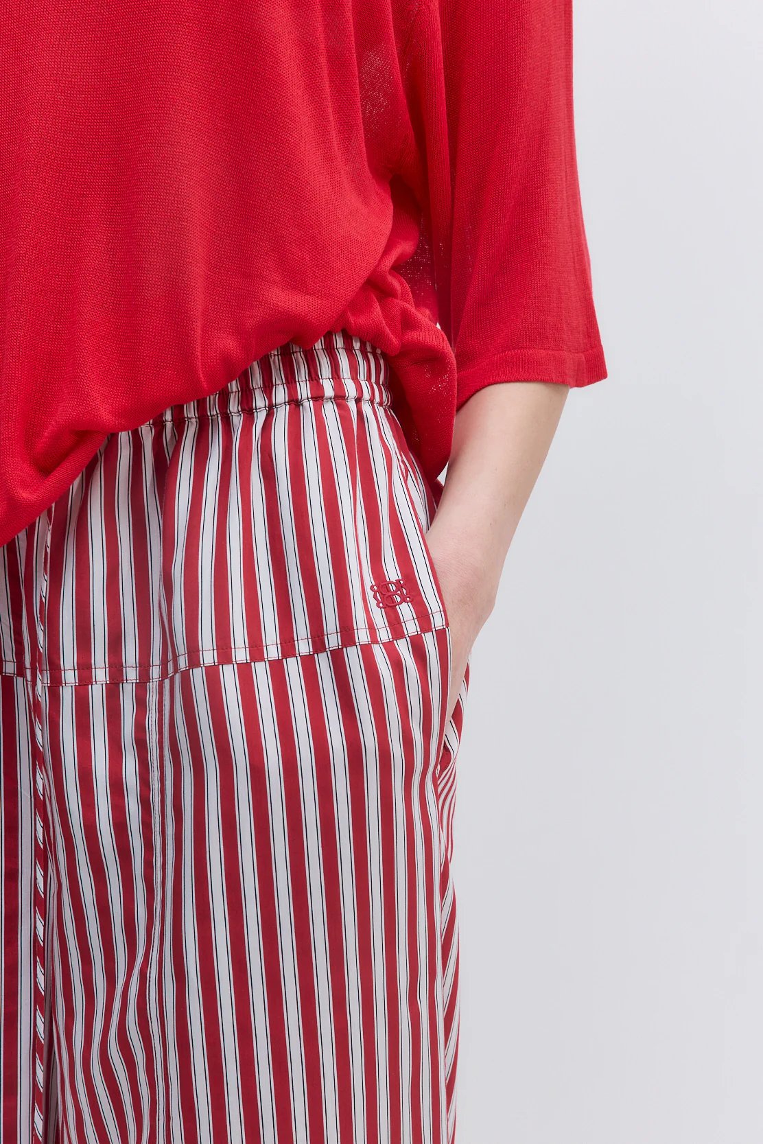 Poplin Wide Leg Pants - Image 6