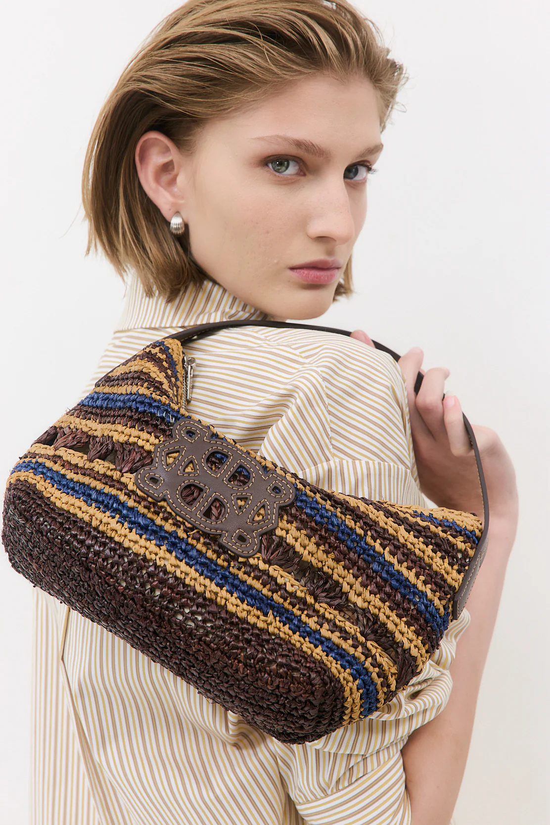 Raffia Crochet Clutch - Image 4
