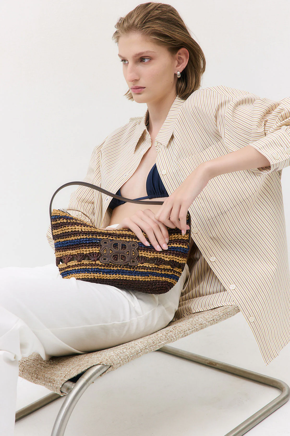 Raffia Crochet Clutch - Image 6