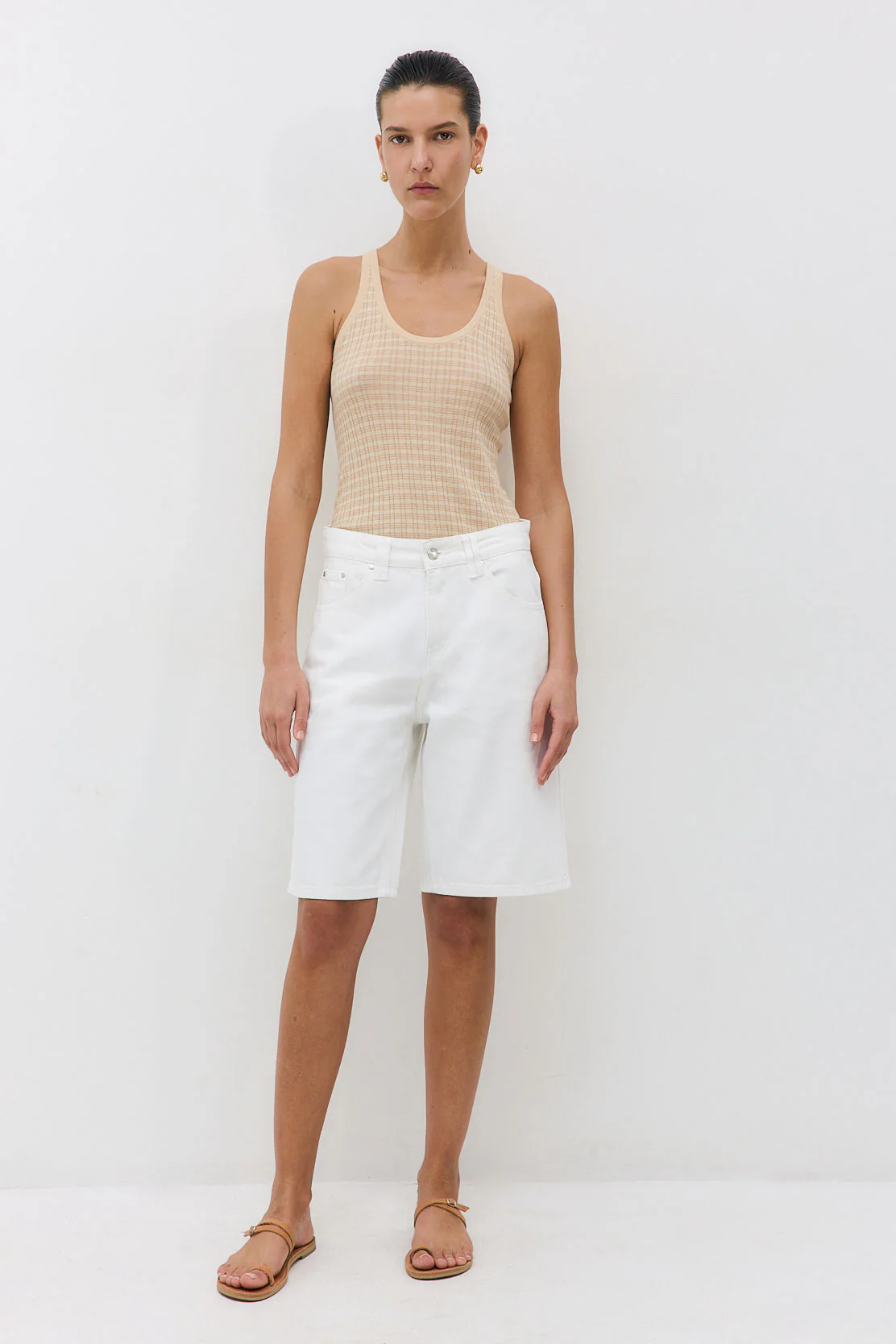 Ribbed Striped Tank Top - Image 2