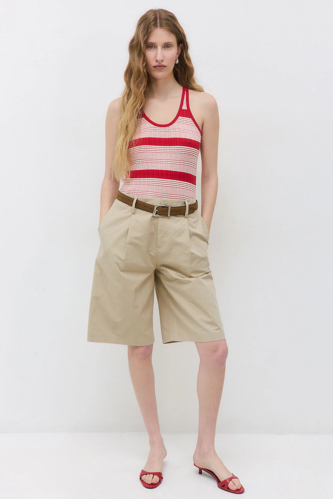 Ribbed Striped Tank Top - Image 2