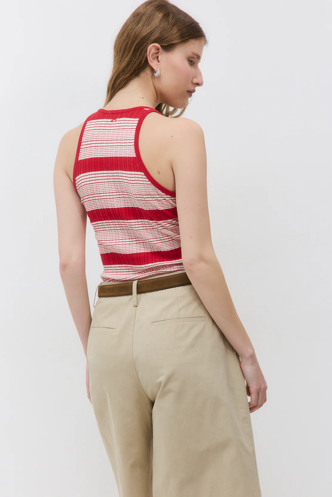 Ribbed Striped Tank Top - Image 5