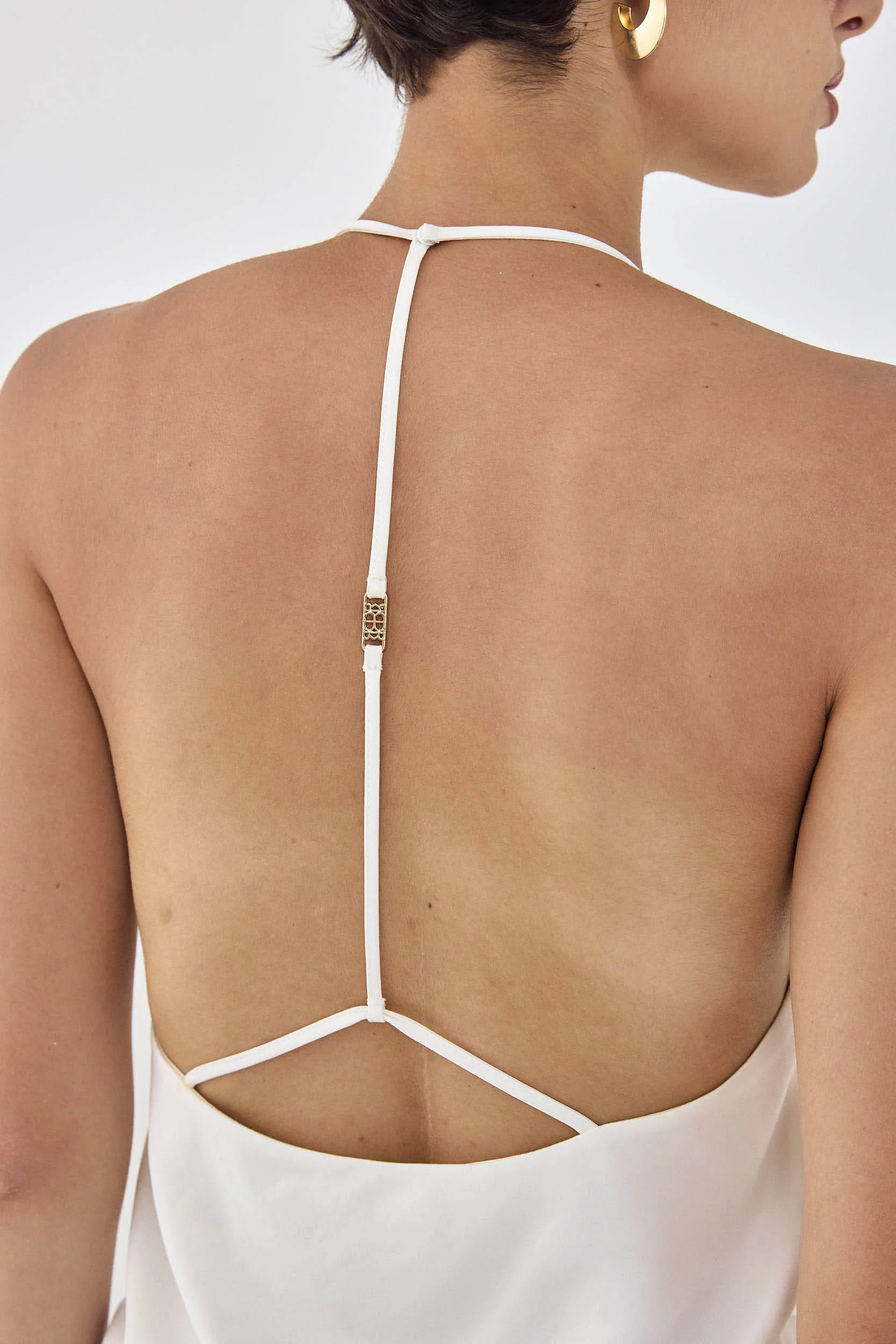 Satin Collared Tank Top - Image 7