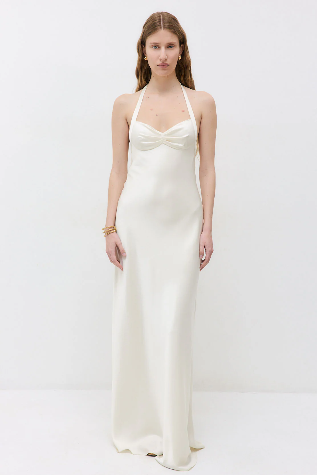 Satin Cup Maxi Dress