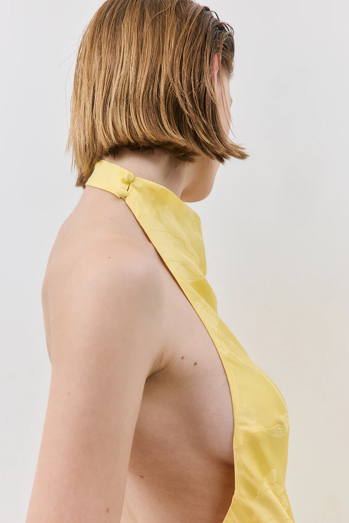 Satin Drape Mini Dress - Image 7