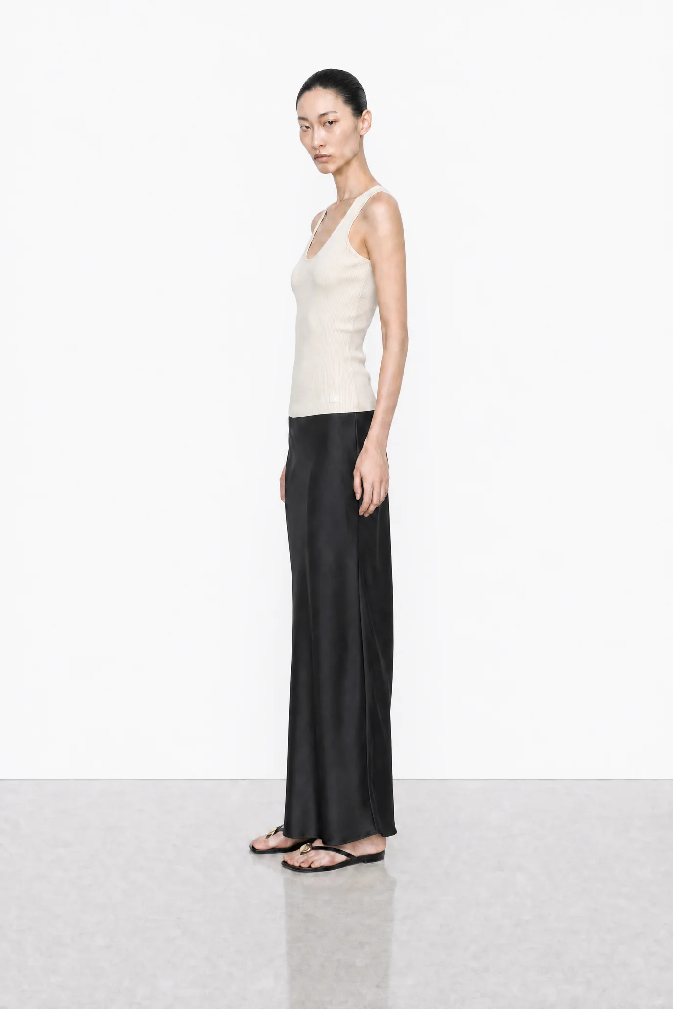 Satin Slip Maxi Skirt - Image 3