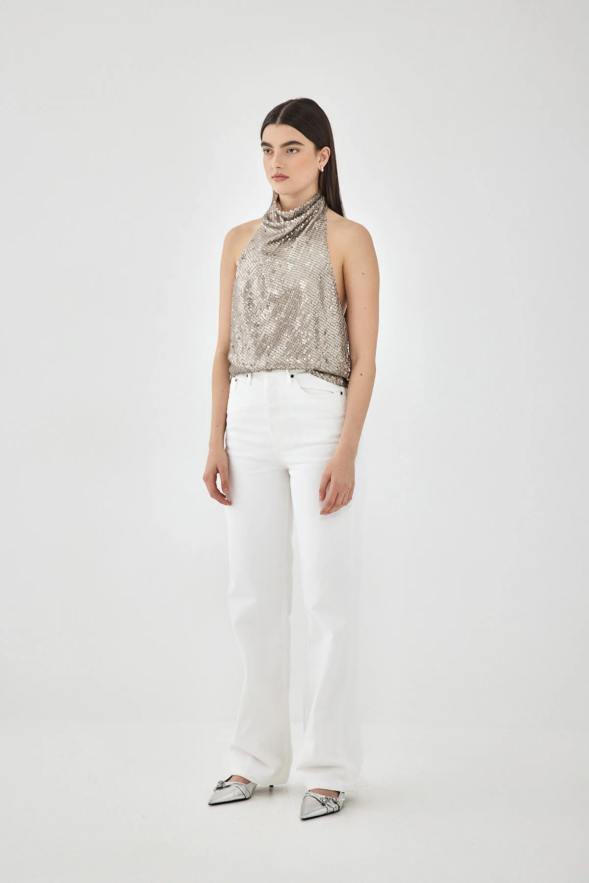 Sequined Open Back Top - Image 4