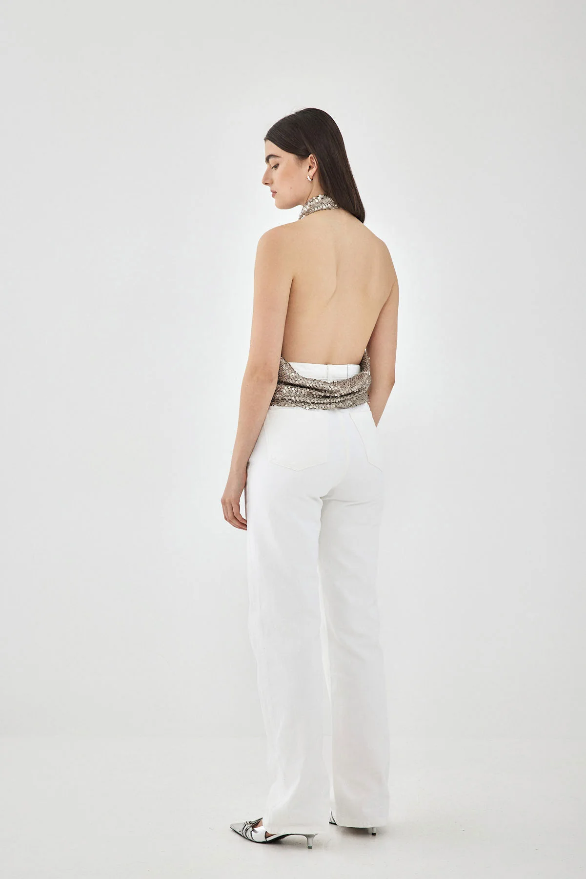 Sequined Open Back Top - Image 5