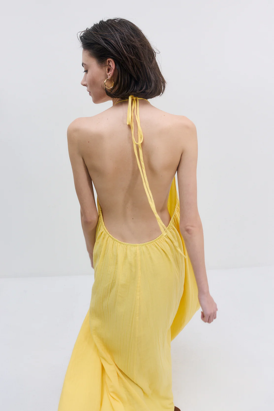 Sheer Cotton Maxi Dress