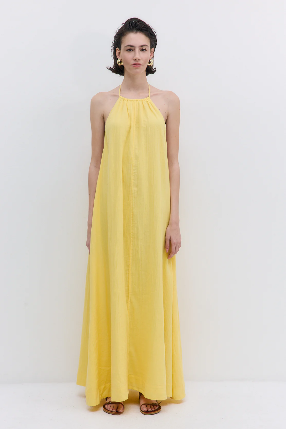 Sheer Cotton Maxi Dress - Image 2