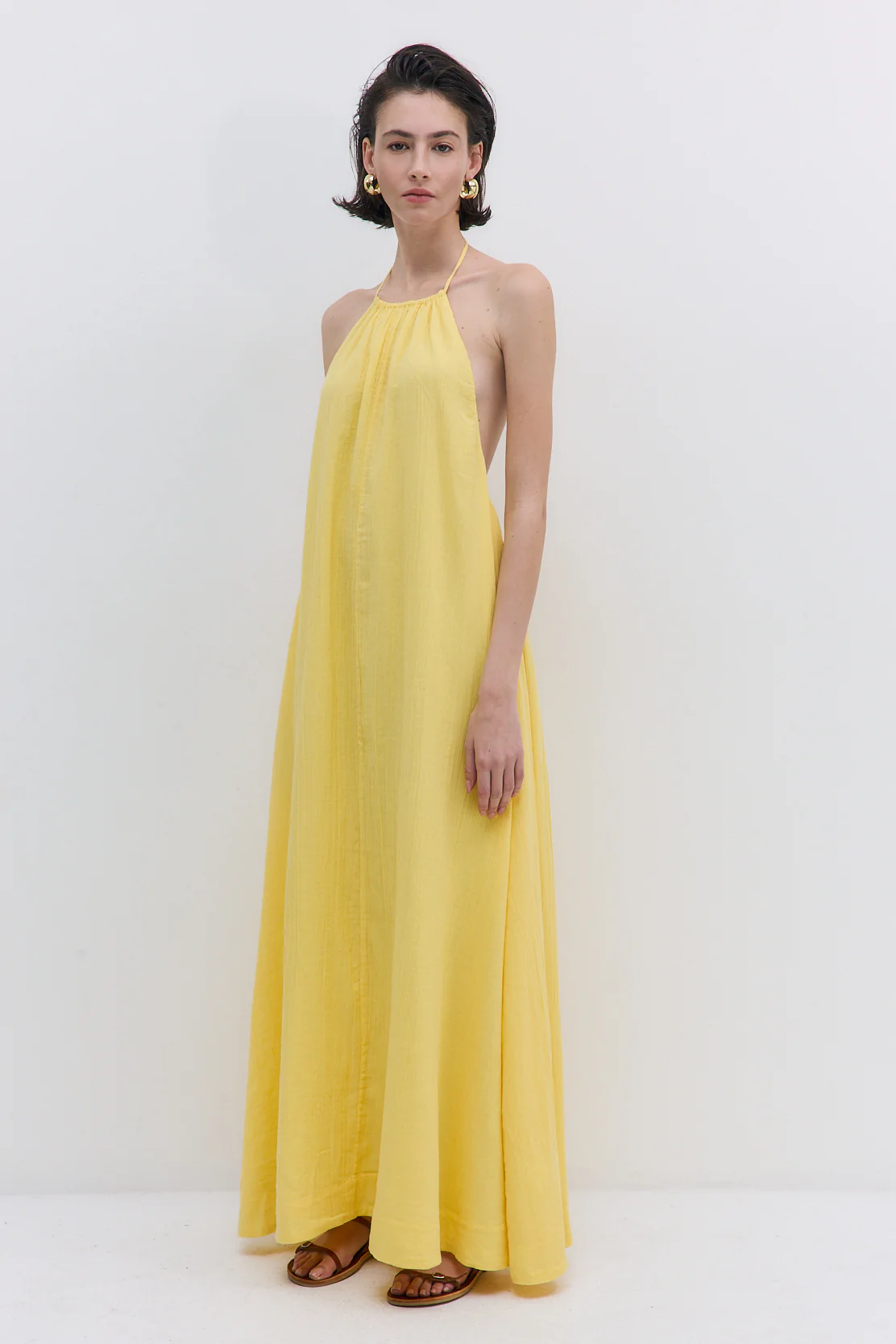 Sheer Cotton Maxi Dress - Image 3
